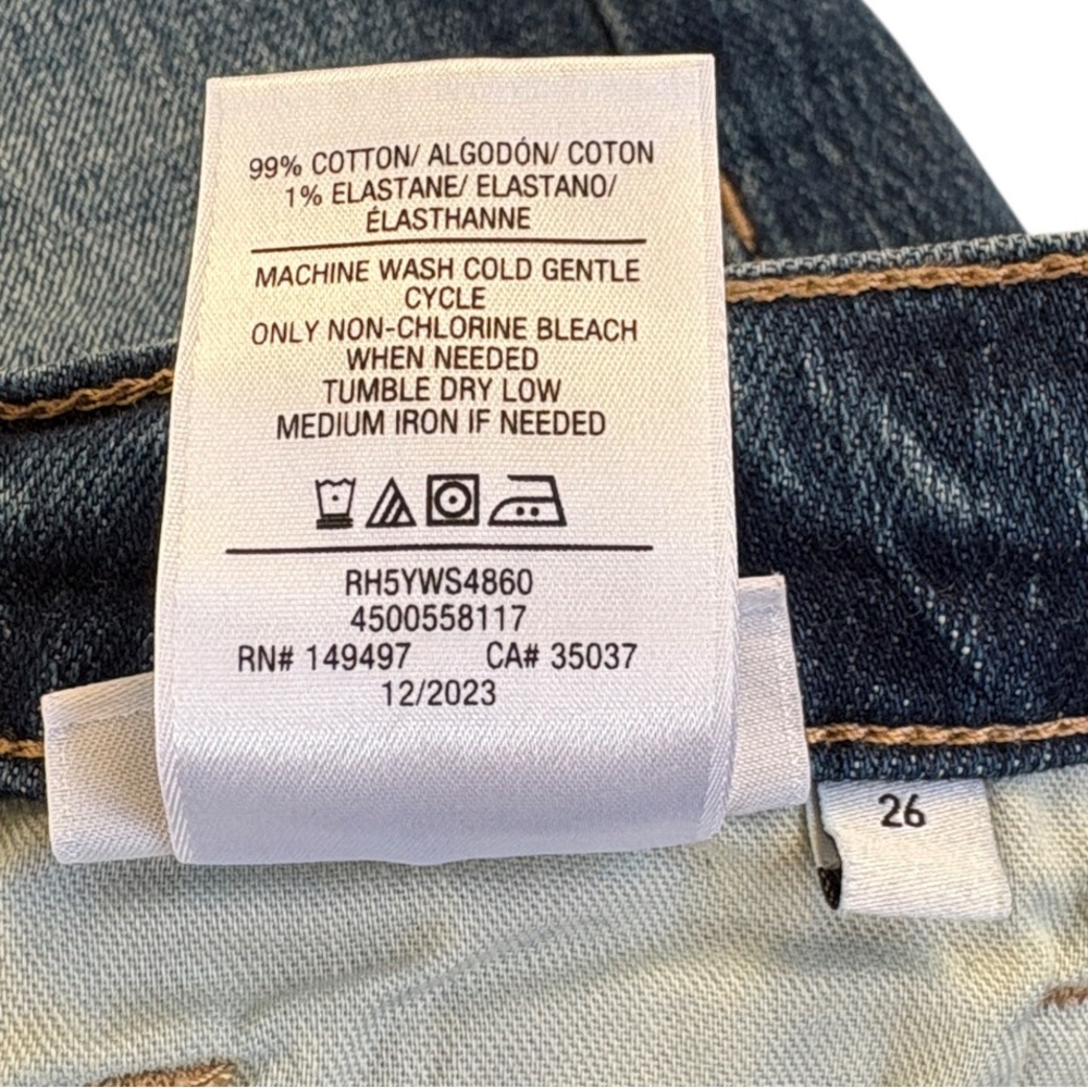NWT Joe’s Jeans The Ozzie Mid-Rise Cut Off Shorts Blue Denim Size 26 Retail $98 - Picture 5 of 8